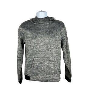 Under Armour ColdGear Loose Fit Gray Hooded Sweatshirt M 100% Polyester